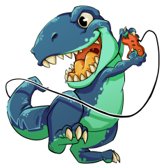 Nažehlovačka Dinogamer