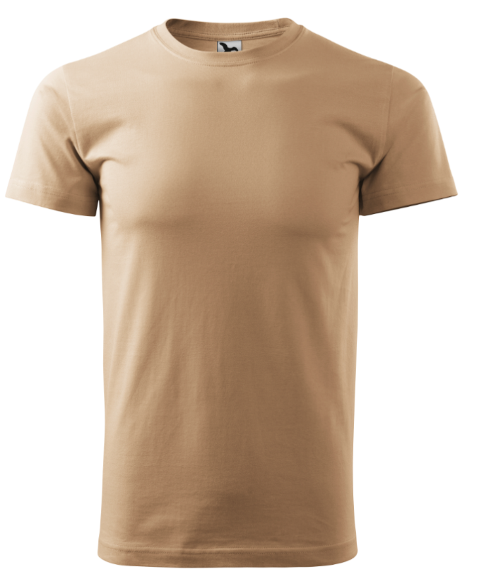 Triko s Vlastním potiskem - UNISEX 200g/m2 - Velikost trička: L, Barva trička: 08 - písková