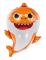 Balónek žralok - oranžový