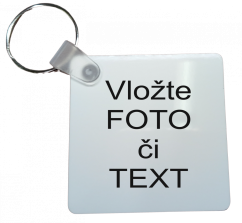 Přívěsek na klíče čtvercový