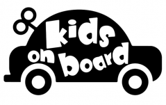 Samolepka na auto Kids in car