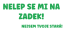 Samolepka na auto Nelep Se Mi Na Zadek - barva samolepky: červená