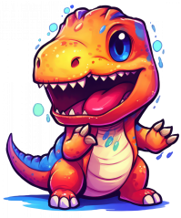 Nažehlovačka Cute dinosaurs rainbow 5
