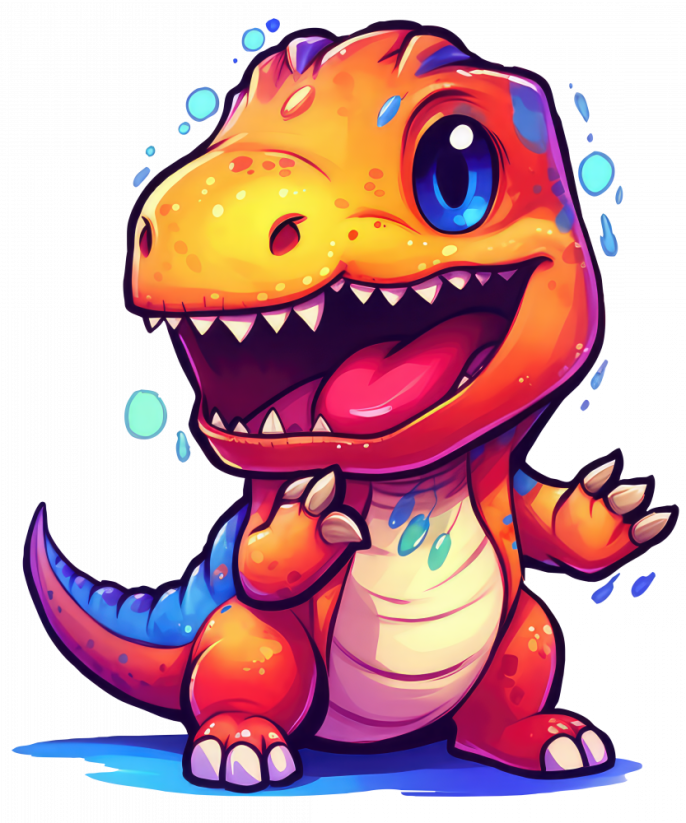 Nažehlovačka Cute dinosaurs rainbow 5