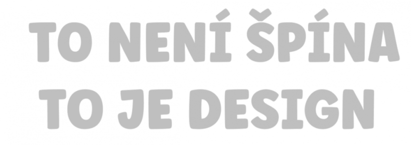 Samolepka na auto To je design - barva samolepky: černá