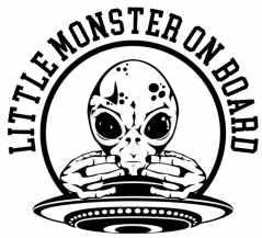 Samolepka na auto Little Monster On Board