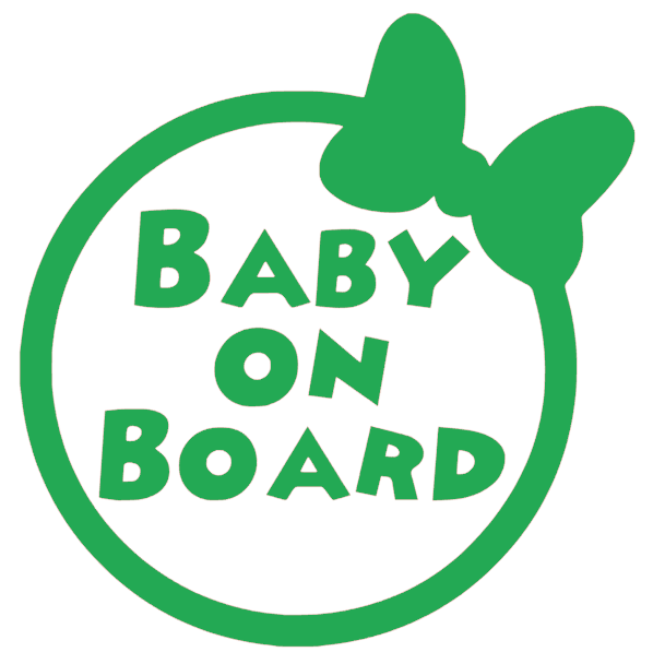 Samolepka na auto Baby on board 17 - barva samolepky: šedá