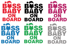 Samolepka na auto Boss baby on board