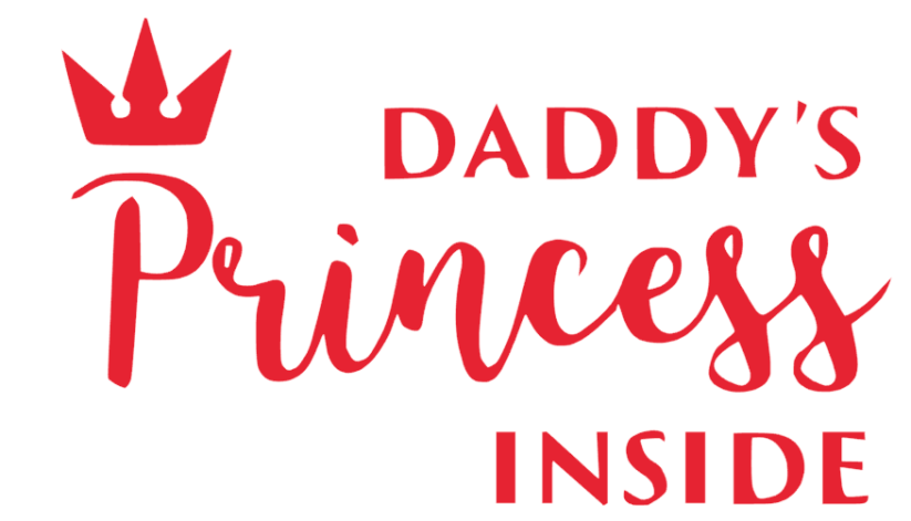 Samolepka na auto Daddys princess inside