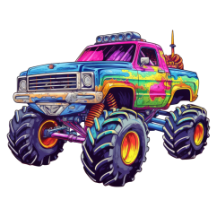 Nažehlovačka Monster Truck