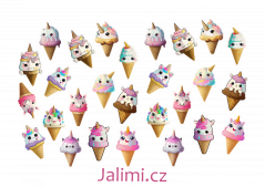 Samolepky jednorožčí zmrzlinky