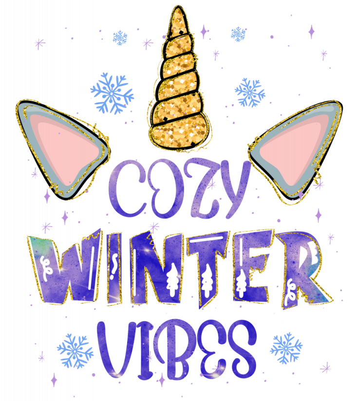 Nažehlovačka Jednorožec - Cozy Winter Vibes