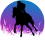 Hrnek kůň silueta č.2 - Druh hrnečku: světle modrý