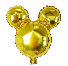 Balónek ve tvaru Myšáka -zlatý