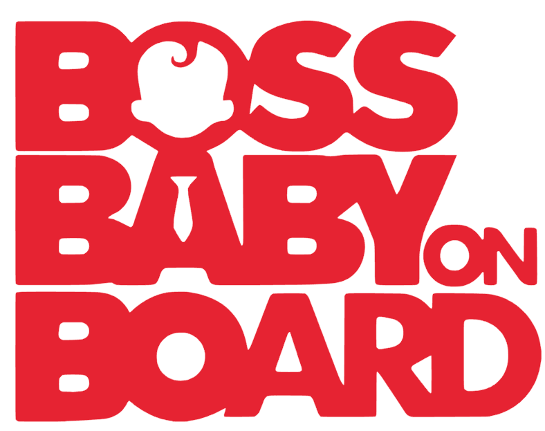 Samolepka na auto Boss baby on board 2