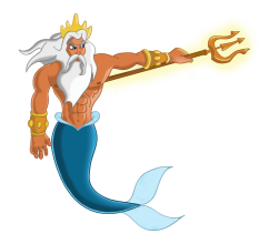 Nažehlovačka Král Triton 2