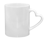 Bílý vnitřek + ucho ve tvaru srdce