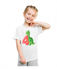 Nažehlovačka dinosaur s číslem