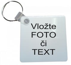 Přívěsek na klíče čtvercový