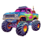 Nažehlovačka Monster Truck
