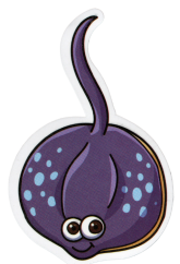 Voděodolná samolepka rejnok