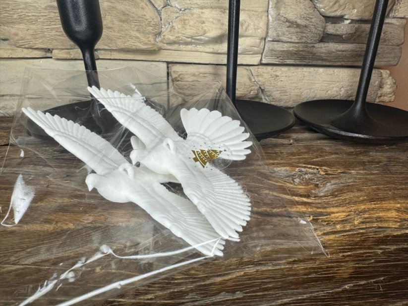 Holubice naděje 2 ks - symbol lásky a přátelství